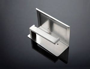 Nuovo stile SUS304 in acciaio inox accessori per il bagno <span class=keywords><strong>nero</strong></span> finitura porta telefono e porta carta igienica include - Product Image 3