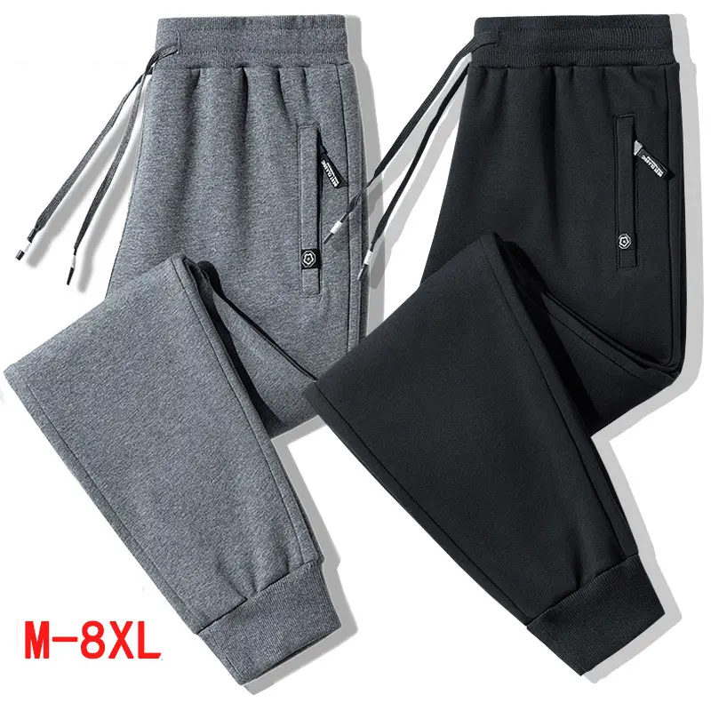 ODM Services Available Custom Oversized Summer Casual Loose Track Puff Print Men Joggers Grey Sweatpants Trousers