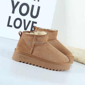 Botas Planas de Invierno para Mujer, Personalizables, con Exterior de Piel de Oveja y Vacuno, Entresuela de Fibra, Cálidas y Antideslizantes - Product Image 3