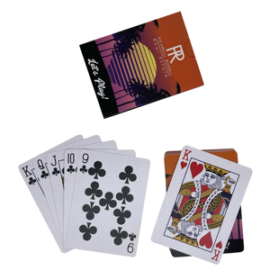 Tùy chỉnh trống thăng hoa in <span class=keywords><strong>PVC</strong></span> vàng lá chơi poker thẻ nhựa không thấm nước thẻ giấy chơi thẻ - Product Image 2