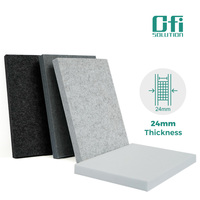 OEKO-TEX 100 PET Vilt Akoestisch Paneel Geluidsdicht Brandwerend Akoestisch Polyester Paneel voor Kantoorruimtes