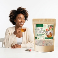 Thé froid mélangé aux fruits de qualité supérieure, saveur pêche oolong, en sachet, sans conservateurs