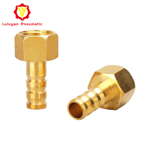 Conector de manguera de latón, 8mm, <span class=keywords><strong>10mm</strong></span>, 12mm, alta presión, aceite de agua, tubería neumática, empalmador en forma de junta, accesorios de lengüeta - Product Image 1