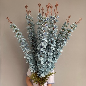 Larkspur-Flor Artificial para decoración del hogar, rama larga de seda falsa violeta, <span class=keywords><strong>Delphine</strong></span>, J-126, fábrica - Product Image 4