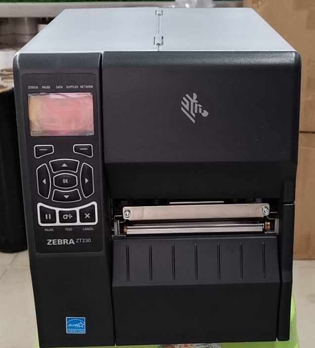 ZebraZT230オリジナル産業用203dpi熱転写バーコードラベルプリンター 