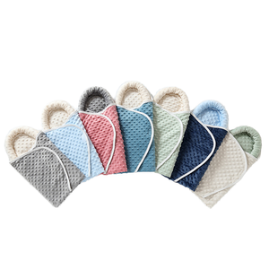 Mignon coton fermeture à glissière Swaddle couverture nouveau-né sac de réception pour garçons filles 0-12 mois pour la saison de printemps bébé sacs de couchage - Product Image 1