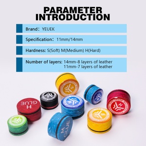 YEUEK <b>Pool</b> Cue Tip 11mm/14mm with S/M/H,<b>Pool</b> Billiard Cue Tip 8 Layers,<b>Pool</b> Stick Tips for <b>Pool</b> and Snooker <b>Accessories</b> Billiard - Product Image 3