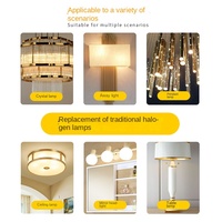 Éclairage paysager basse tension, ampoule LED SMD, lumières de bougies, AC 85-265V, base G9, 3500K blanc chaud, 1,5W-3,5W, garantie de 3 ans