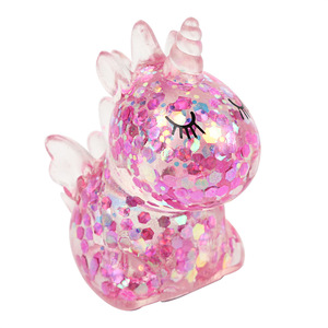 Jincan Nouveau Jouet Anti-Stress Licorne en Maltose à Modeler, Animal de Dessin Animé avec Poudre Dorée, Jouet Sensoriel Brillant à Presser pour Soulager le Stress - Product Image 6
