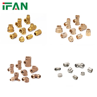 IFAN Raccords en laiton filetés NPT BSP femelle et mâle de 1/2 à 2 pouces, personnalisés pour la plomberie
