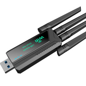 <span class=keywords><strong>Adaptador</strong></span> WiFi <span class=keywords><strong>USB</strong></span> AX3000Mbps con Bluetooth, 4 Antenas, Doble Banda 2.4G y 5GHz, WiFi6E, Receptor Inalámbrico de Red <span class=keywords><strong>WLAN</strong></span> - Product Image 1