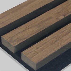 Pannello Acustico Scanalato <span class=keywords><strong>in</strong></span> Legno MDF 3D, Pannello Fonoassorbente <span class=keywords><strong>in</strong></span> Quercia Massiccia per Pareti e Soffitti - Product Image 4