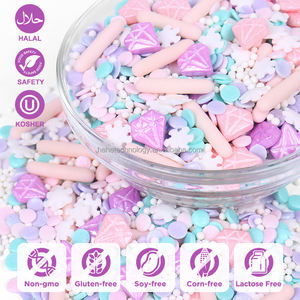 Le plus vendu 100g rose violet diamant bonbons arrose arrose sucre arrose arrose comestible décoration arrose gâteau décoration pour la cuisson - Product Image 2