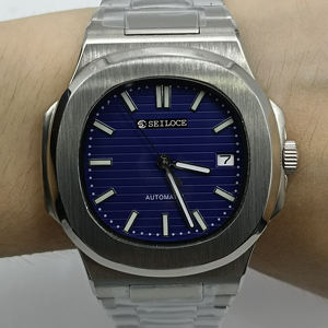 Reloj de Hombre de Acero Inoxidable, Movimiento Automático NH35, Cristal de Zafiro, Esfera con Agujas, Resistente al Agua 5BAR - Product Image 2