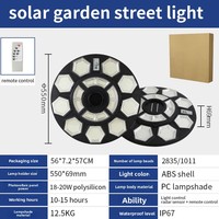 Lampe solaire LED UFO IP65 pour jardin avec contrôle inductif, design mobile et forme circulaire pour usage extérieur