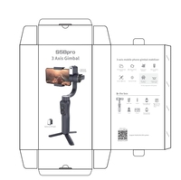 Stabilisateur de smartphone S5Bpro 360 avec suivi automatique du visage, contrôle gestuel, stabilisation 3 axes, suivi IA, lumière LED et ultra grand angle