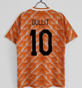 Camiseta de Fútbol Retro Holandesa Personalizada de 1998, <span class=keywords><strong>Gullit</strong></span> Clásico, 100% Poliéster, Cuello Alto, Manga Corta, Unisex - Product Image 2