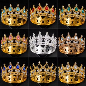 Tiaras y <span class=keywords><strong>Coronas</strong></span> <span class=keywords><strong>de</strong></span> Cristal Barroco para Decoración <span class=keywords><strong>de</strong></span> Pasteles, Elegante Decoración para Pasteles <span class=keywords><strong>de</strong></span> Boda, Cumpleaños <span class=keywords><strong>de</strong></span> Princesa, Artículos para Fiestas - Product Image 2