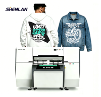 Imprimante DTG pour petites entreprises SHENLAN, encre pigmentée, impression directe sur vêtement, certifiée CE pour tête d'impression I3200, automatique, haute précision