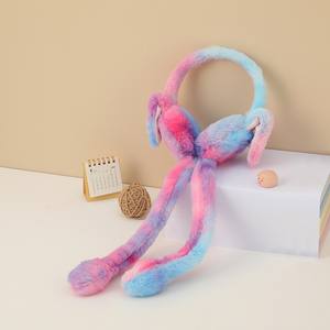 Bandeau en peluche épaisse en polaire élégante pour l'hiver, cache-oreilles tie-dye, protection des oreilles pour le cyclisme en plein air par temps neigeux - Product Image 5