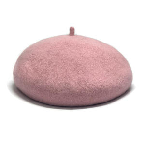 RongGuang بيع بالجملة الشتاء الدافئ الأزياء الكلاسيكية بلون واحد عالية الجودة الصوف للجنسين قبعة قبعة الرسام للنساء والرجال - Product Image 2
