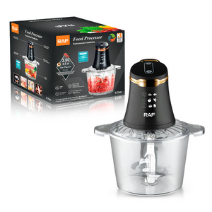 Robot culinaire électrique 800W avec bol en verre de 3L, machine multifonctionnelle pour Fufu avec système spiralé à quatre lames pour un mélange fluide - Product Image 5