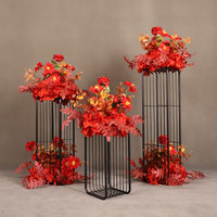 Support de lanterne décoratif en métal pour rideau de fils, idéal pour vitrine, salle de bal d'hôtel, scène, allée de mariage, marqueur d'allée, cérémonie et zone de bienvenue