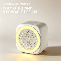Mini machine à bruit blanc suspendable pour bébé avec veilleuse 7 couleurs, rechargeable, apaisant pour le sommeil des nourrissons, idéal pour poussette et voyage