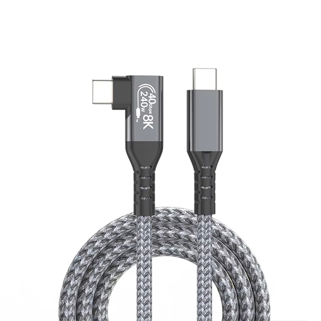USB4 Full-Function Type-C Data Cable Double-Head for 4/3PD Computer 240W Fast Charging 40Gbps Video Transfer Pure Copper Braid