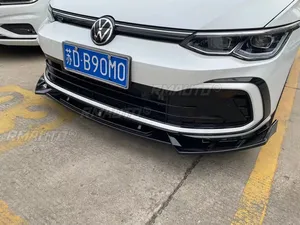 Kit carrosserie pour Golf MK8 GTI R-Line, lèvre de pare-chocs aspect fibre de carbone, protection de pare-chocs pour VW Golf MK8 GTI R-Line 2021-2023, accessoires auto - Product Image 3