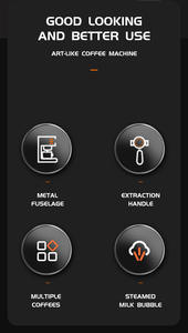 Mousseur à lait domestique semi-automatique de style italien, norme européenne DSP, machine intégrée, petite cafetière - Product Image 3