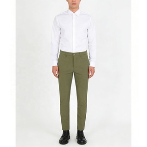 <span class=keywords><strong>Pantaloni</strong></span> da Golf Classici da Uomo <span class=keywords><strong>in</strong></span> Tessuto Canvas Personalizzato, Stile Flat Front, Elasticizzati, <span class=keywords><strong>Vita</strong></span> Elastica, <span class=keywords><strong>Bianchi</strong></span>, Slim Fit, Casual, da Lavoro - Product Image 5