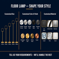Lampe sur pied minimaliste moderne avec abat-jour en tissu, lumière réglable, pour salon, chambre, bureau, prise EU/US, prix d'usine