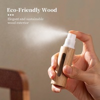 Vietnam réutilisable Mini bouteille de voyage sous vide en bois pompe sans air conteneur de soins de la peau pour Lotion Spray