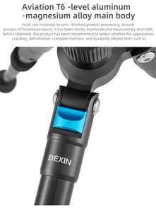 Bexin Hợp kim Nhôm xách tay chuyên nghiệp Mini Tripod du lịch ngoài trời Tripod đứng thích hợp cho video điện thoại máy ảnh - Product Image 2