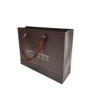 <b>Brown</b> Luxury Gift Paper Bag Custom Printing Logo Various Color Wholesale Paper Shopping Bags With Handle for Small Business - Product Image 1