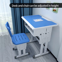 Ensemble bureau et chaise de qualité parfaite avec des couleurs optionnelles construites à partir de métal de haute qualité