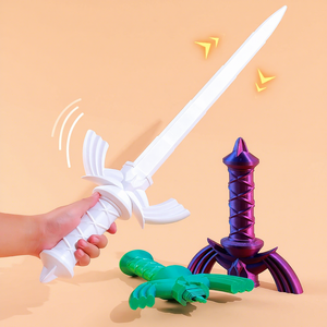 Couteau télescopique de qualité supérieure, modèle imprimé en 3D, jouet, kit DIY d'épée de samouraï magique transformable non affûtée - Product Image 4