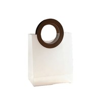 Sacs en plastique transparent givré de haute qualité en PVC, pochettes verticales personnalisables, sacs cadeaux recyclables emballés en carton