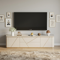 Meuble TV moderne flottant de luxe, console TV, meuble de salon moderne