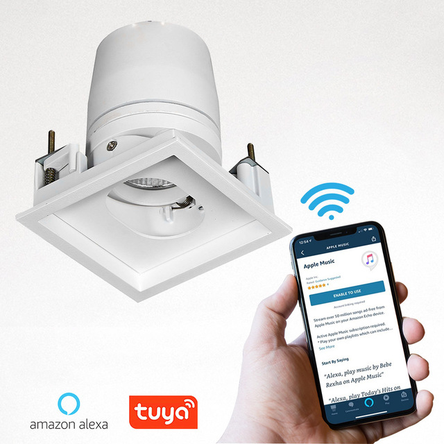 SAA Standard AU Commercial Indoor Lighting CCT Switchable Smart Wifi LED Downlights With Remote Controlled System Spotlighting