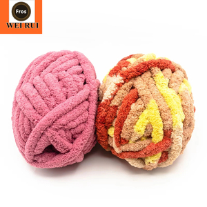 Lanas <span class=keywords><strong>Chenille</strong></span> de 20 mm, Hilo de Poliéster para Mantas, Hilo <span class=keywords><strong>Chenille</strong></span> Súper Grueso para Manualidades - Product Image 1