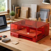 Machine de gravure au laser à diode DAJA A6Pro, machine de marquage et de découpe CNC de bureau pour acrylique, bois, métal