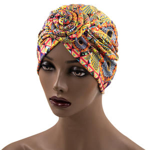 Vente en gros <span class=keywords><strong>de</strong></span> turban africain à fleurs en <span class=keywords><strong>coton</strong></span> pour femmes, <span class=keywords><strong>bonnet</strong></span> <span class=keywords><strong>de</strong></span> <span class=keywords><strong>nuit</strong></span> pour femmes musulmanes, foulard pour cheveux, turbans imprimés Ankara pour femmes, bandeau - Product Image 1