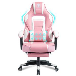 Modern Office Gamer <strong>Chairs</strong> Computer Pink <strong>Gaming</strong> <strong>Chairs</strong> with Footrest for <strong>Girls</strong> - Product Image 1
