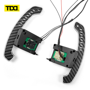 Palancas de cambio magnéticas de fibra de carbono TDD LED para volante Mustang GT Shelby - Product Image 6