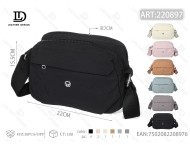 Borsa a Tracolla in Taslon per Donna, Chiusura con Zip, Uso Quotidiano per Tutte le Stagioni - Product Image 1