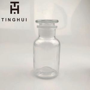 Bouteilles en verre transparentes personnalisées de 30 ml, 60 ml, 125 ml, 250 ml, 500 ml, 1000 ml, flacons d'apothicaire, verrerie de laboratoire, flacons à large ouverture avec bouchons - Product Image 4