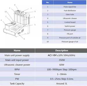 CNC605A evrensel arabalar enjektör temizleyici ve test cihazı GDI yakıt enjeksiyon makinesi 220V oto araçları - Product Image 4
