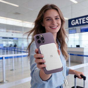 NCC WS-T192BP Banco de energía de 5000 mAh con carga rápida de 25 W, color blanco - Product Image 4